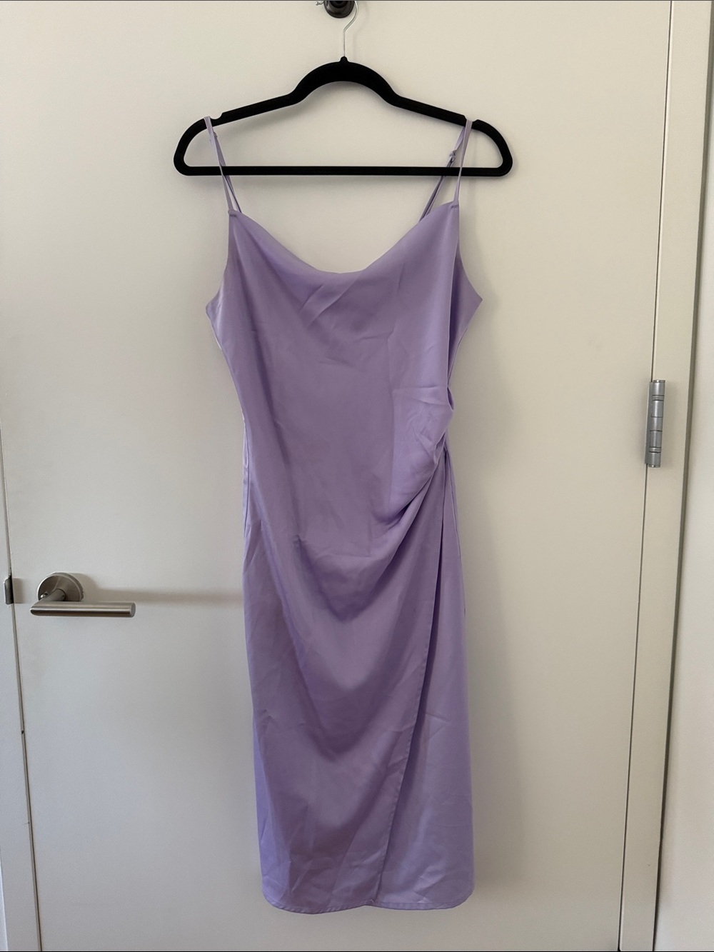 Lilac Slip Midi Dress - Lulus